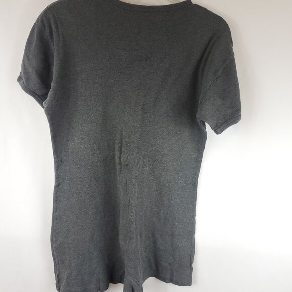 Victoria Secret Y2K Dark Grey Womens Underware One Piece Shrt Slv Button Up Sz S - Picture 10 of 10